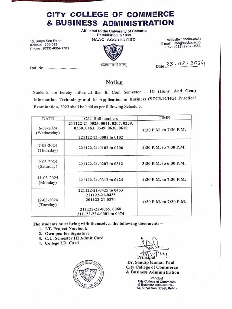 Semester 3 IT Practical Examination 2024 | PDF