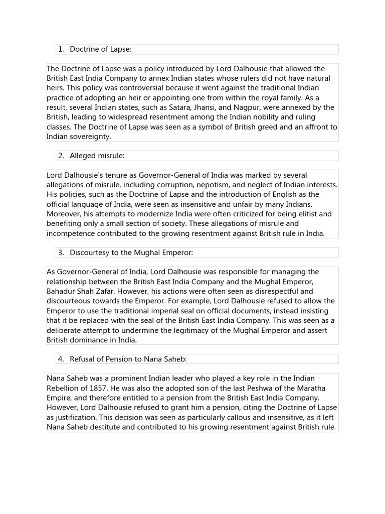 Doctrine Of Lapse Policy Meaning In Urdu