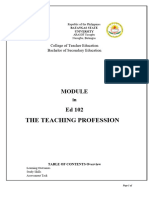 Module - Ed 102 - The Teaching Profession