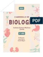 3° Año - Biología - Cuadernillo 2024