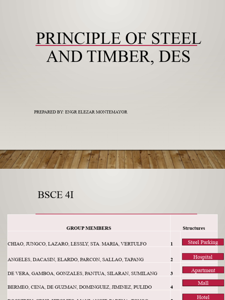 Steel and Timber Structure Design Guide | PDF