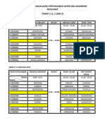 Jadual Pengawasan Guru Pentaksiran Akhir Sesi Akademik 2023