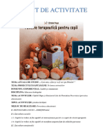 Proiect de Activitate: Educatoarei)