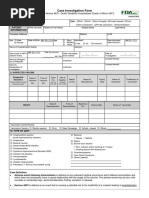 Aefi Case Reporting Form (CRF) | PDF | Medicine | Medical Specialties
