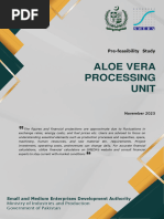 Aloe Vera Processing Unit Rs. 190.40 Million Nov-2023 SMEDA