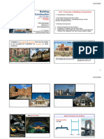 Building Construction: Unit 1 Overview of Building Components