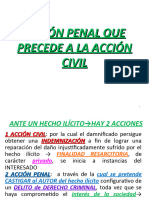 Acción Penal Que Precede A La Acción Civil