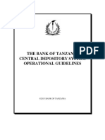 The Bank of Tanzania Central Depository System Operational Guidelines