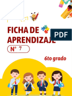 Ficha de Aprendizaje N°7 - 6to Grado