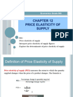 Chapter 12 Price Elasticity of Supply