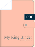 Pastel Colors Ring Binder Powerpoint