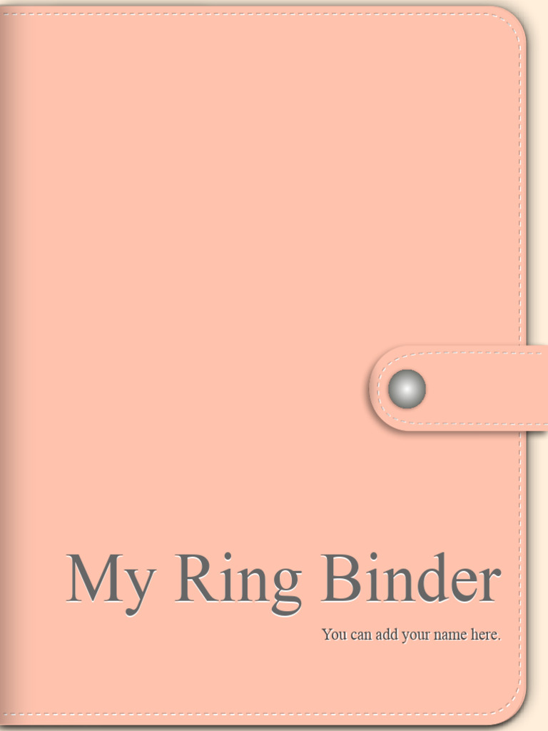 Pastel colors ring binder powerpoint download free pdf foods
