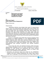 B-1829-JP.01!05!2022 Rekomendasi Atas Dugaan Pelanggaran Sistem Merit Di Lingkungan Pemerintah Kabupaten Aceh Singkil