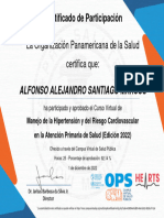 Manejo de La Hipertensión y Del Riesgo Cardiovascular en La Atención Primaria de Salud (Edición 2022) - Certificado Del Curso 2611687