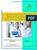 Modu 3 - Specjalista Ds. Promocji Zdrowia I Edukacji Zdrowotnej