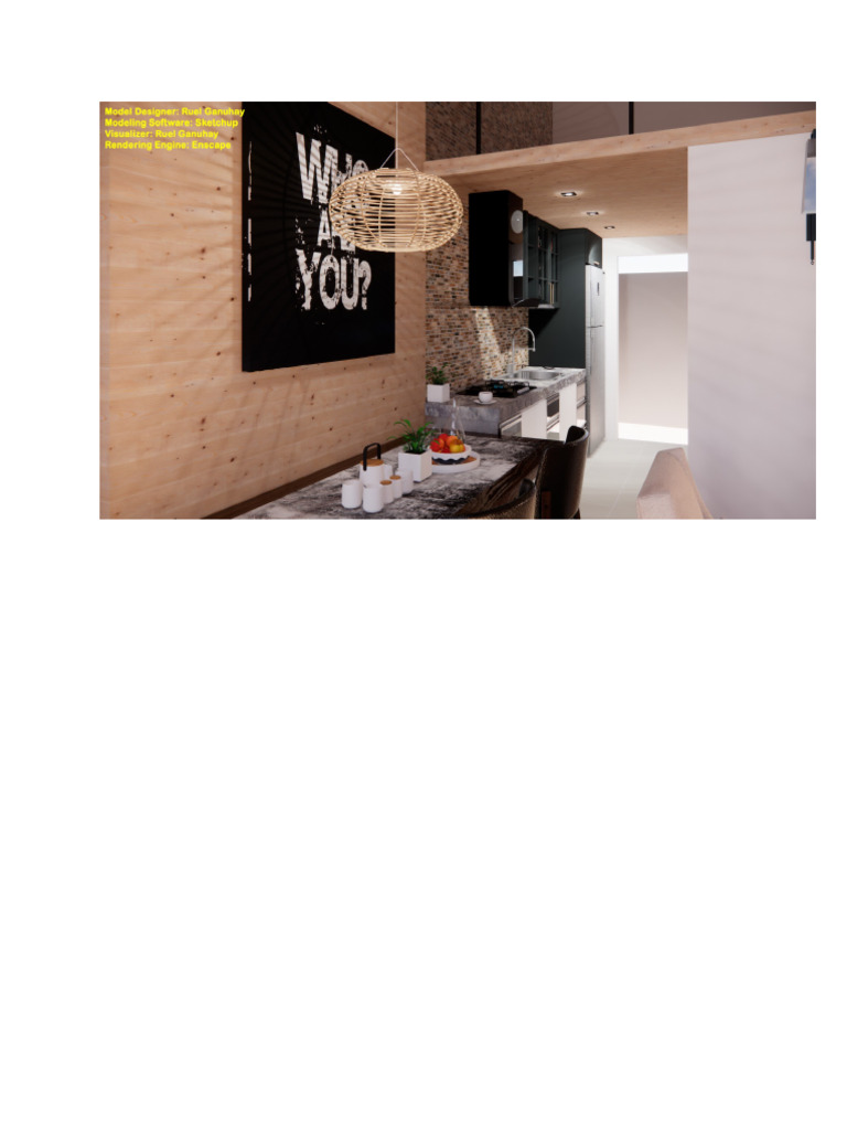 Dining-Kitchen Interior Design | PDF