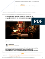 Inflación y Restaurantes Llenos: El Espejismo de La Economía Argentina