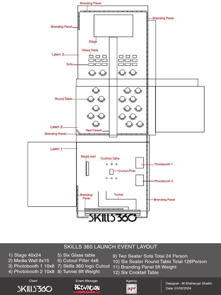 Beach Luxury Skills360 Launch Event Layout | PDF