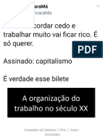 15 A Organizac3a7c3a3o Do Trabalho No Sc3a9culo XX