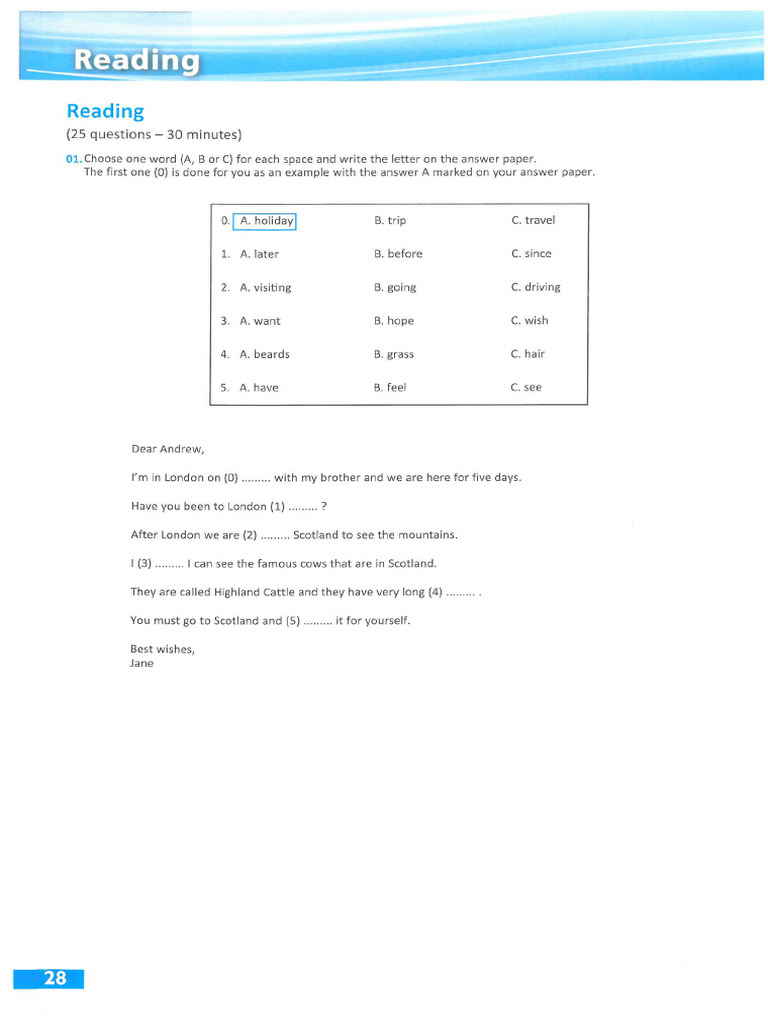 Reading Test 2 | PDF
