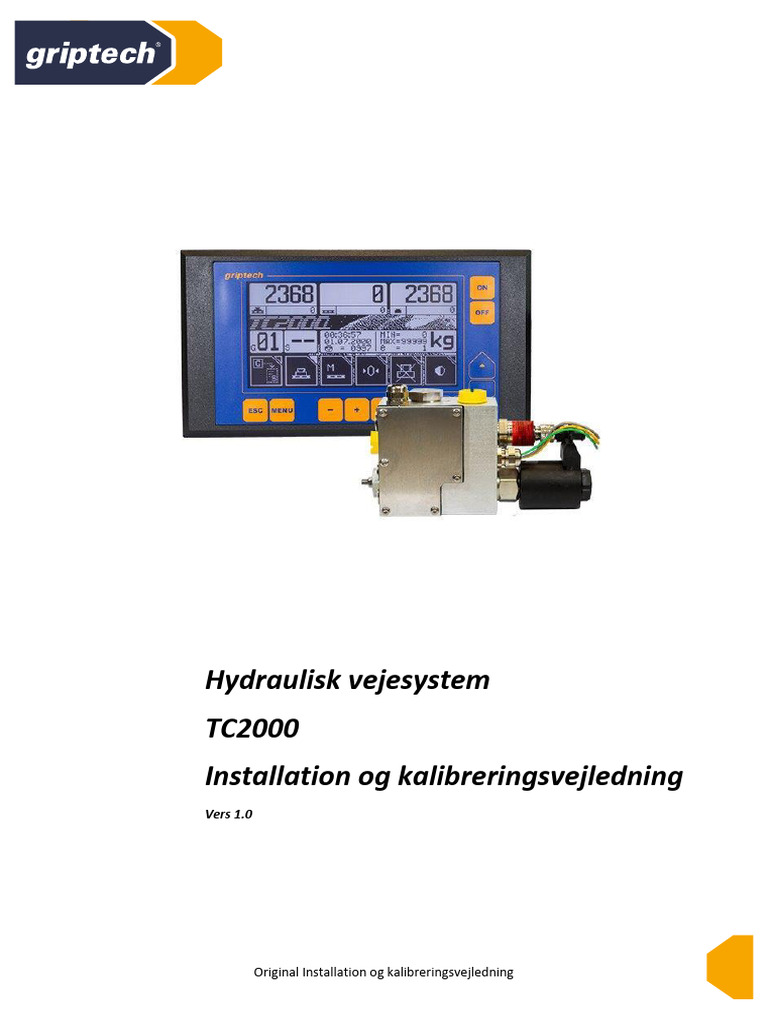 TC2000 Installation and calibration instructions_1 | PDF
