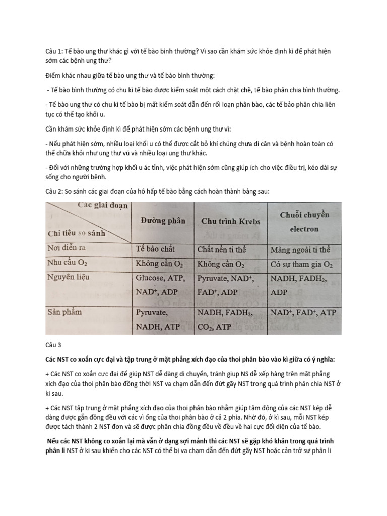 Sinh GK | PDF