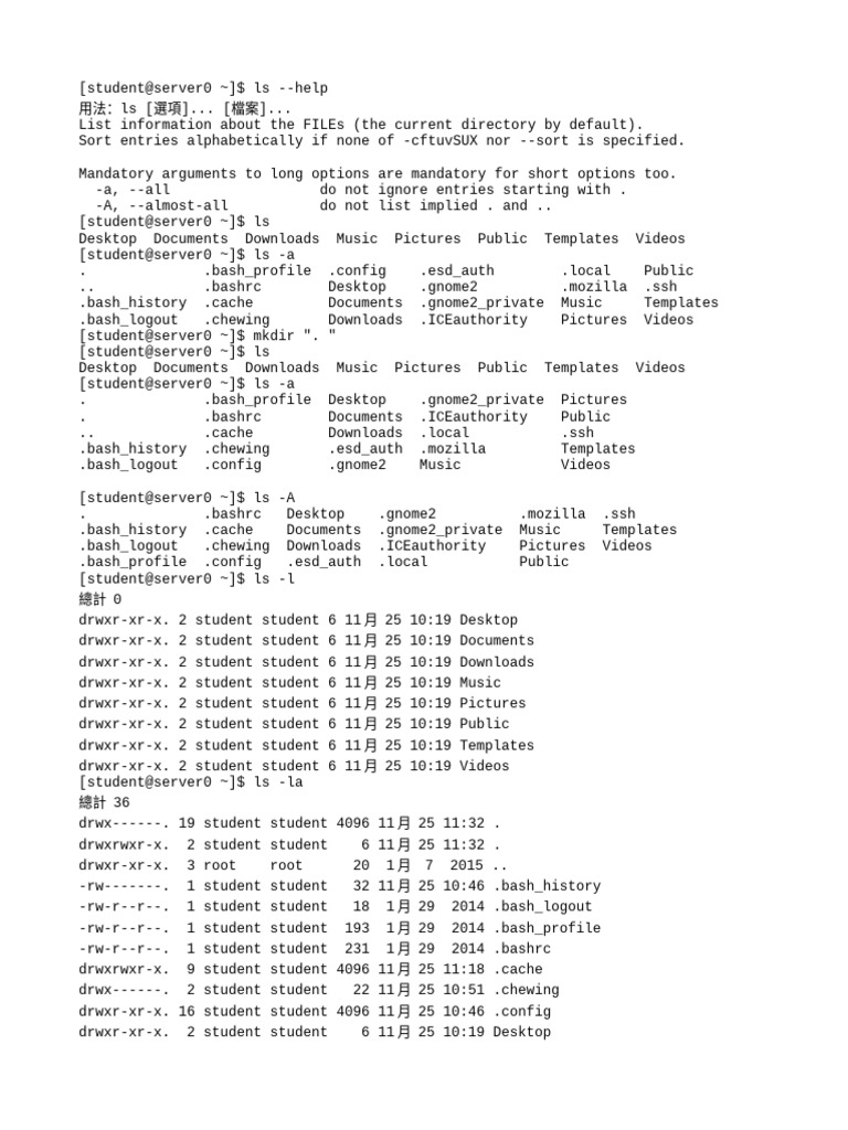 Linux ls Command Usage Guide | PDF | Unix | Computing