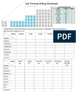 Chemical Formula Writing Worksheet