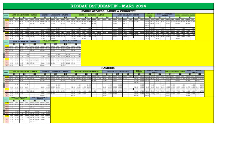RECHERCHER UNE FICHE HORAIRE intelligence overview