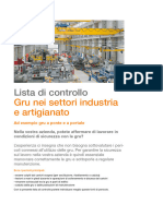 Lista Di Controllo: Gru Nei Settori Industria e Artigianato