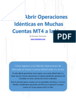 Ebook (Spanish) - How To Open Identical Trades On Many MT4 Accounts at Once