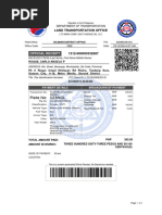 Plate No: 123NQL: Official Receipt