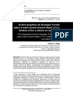 El Libro Biográfico de Giuseppe Tornetti Sobre El Mártir Jesuita Antonio Ripari (1711) - Análisis Crítico y Edición en Castellano