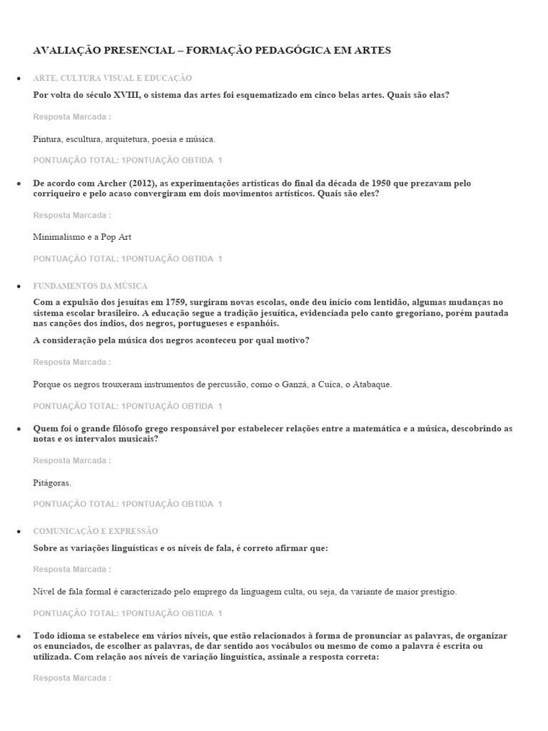 Avaliação em Formação Pedagógica em Artes | PDF | Sociologia | Science
