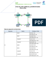 Lab 8. Solucion Problemas Ruta Estatica y Por Defecto IPv4 e IPv6