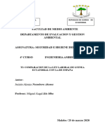 Comparacion de Las Leyes Laborales de Guinea Ecuatorial y España