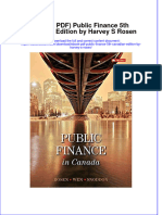 Public Finance 5Th Canadian Edition by Harvey S Rosen Full Chapter