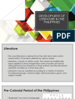 Development of Literature in The Philippines