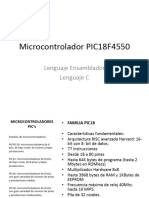 Microcontrolador PIC18F4550: Lenguaje Ensamblador Lenguaje C