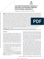 Geotechnical and Geoenvironmental Properties of Recycled Construction and