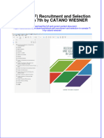 Recruitment and Selection in Canada 7Th by Catano Wiesner Full Chapter