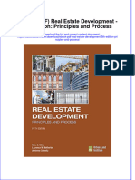 Real Estate Development 5Th Edition Principles and Process Full Chapter