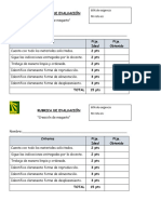 Rubrica de Evaluación