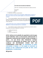 Politicas para Pago de Servicios Prestados