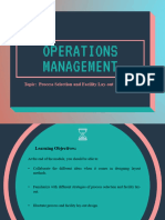 Lesson 5 Process and Facility Lay Out