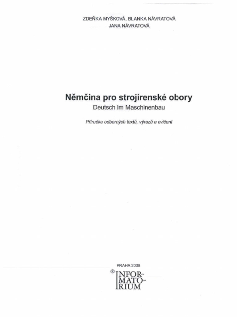 N m ina Pro Stroj rensk Obory PDF