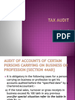 Unit 1 - Tax Audit