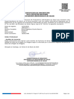 Certificado Inscripción Prestadores Individuales de La Salud.