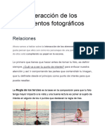 Interacción de Los Elementos Fotográficos