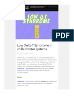 Low Delta-T Syndrome in Chilled Water Systems